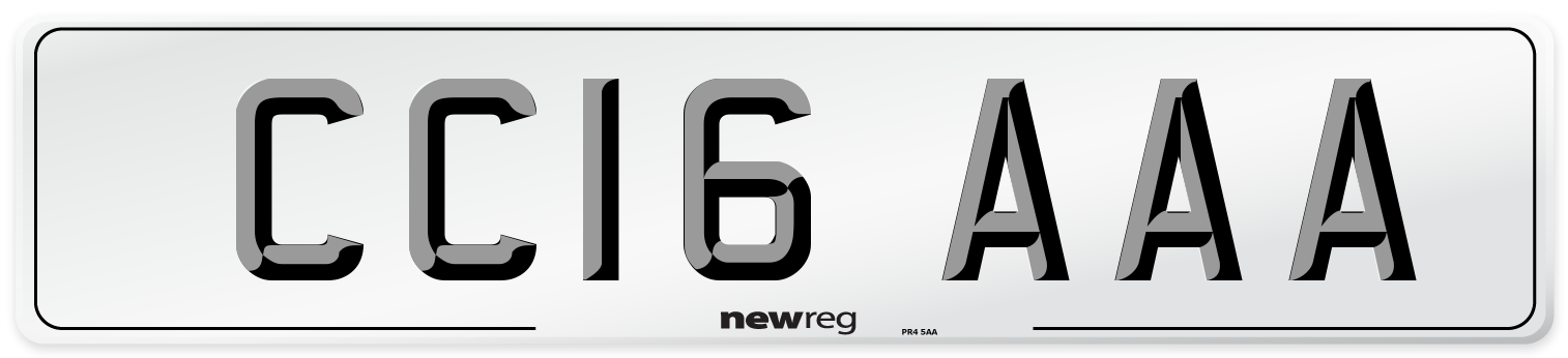 CC16 AAA Number Plate from New Reg